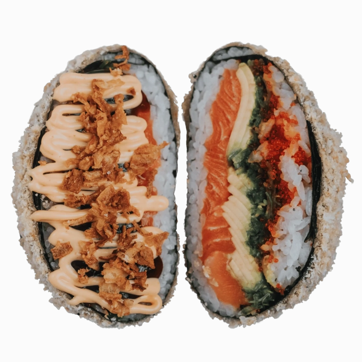 Суші бургер з лососем