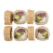 Филадельфия в кунжуте с тунцем