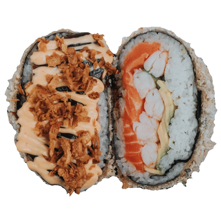 Суші бургер з креветкою