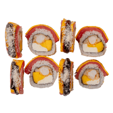 Сырный ролл с тунцем и креветкой темпура