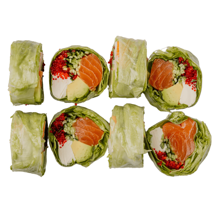 Ролл без риса с лососем