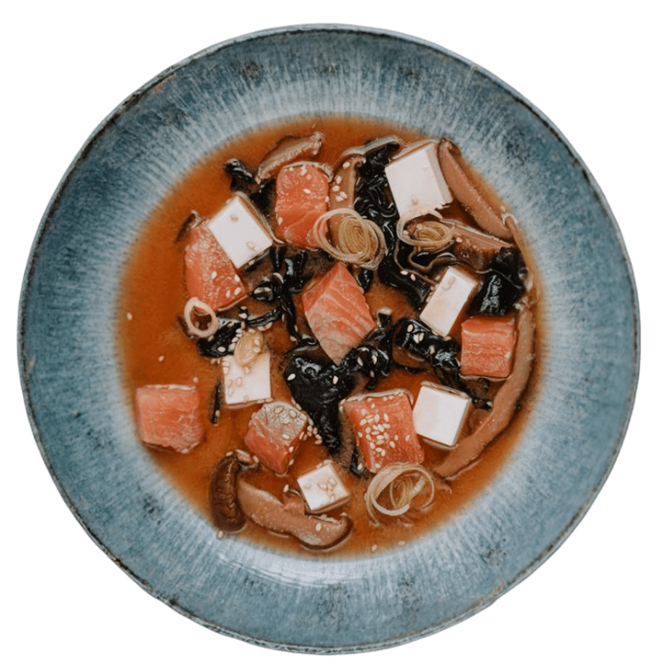 Мисо-суп с лососем